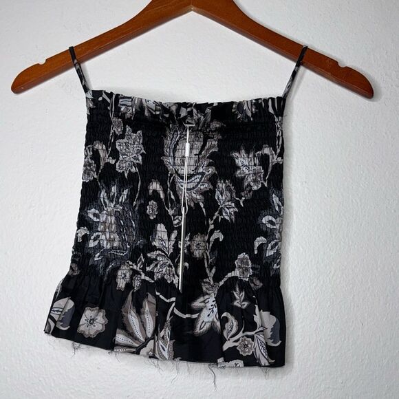 Mikoh Mariana Crop Smocked Top Womens Size 1 US Small - Picture 5 of 7